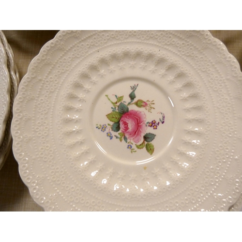 16 - Spode Billingsley Rose pattern dinner service.