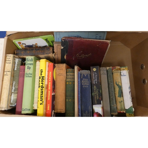 78 - Box of various vintage books.