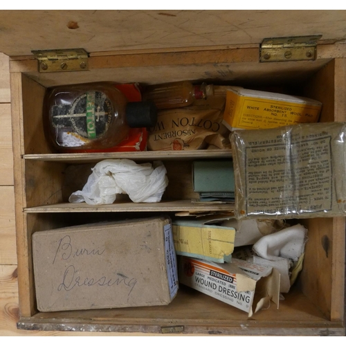 83 - Vintage first aid box- display only.