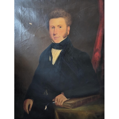 295 - 19TH CENTURY SCHOOL Portrait of Edward Barnett (1803-1877)  known in the family as 