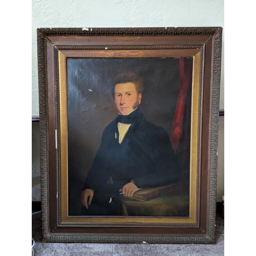 295 - 19TH CENTURY SCHOOL Portrait of Edward Barnett (1803-1877)  known in the family as 