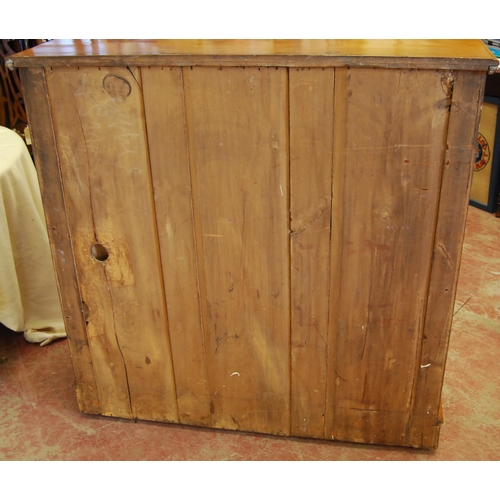 341 - 19th century mahogany chest of two short and three long graduated drawers, with turned handles, on a... 