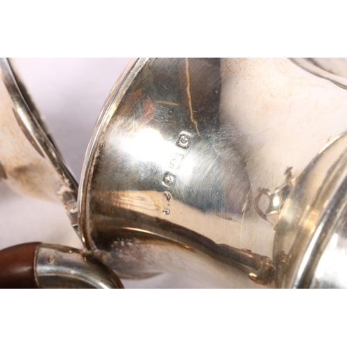 1 - George V silver tea and coffee service hallmarked Joseph Gloster Ltd, Birmingham 1931, along with an... 