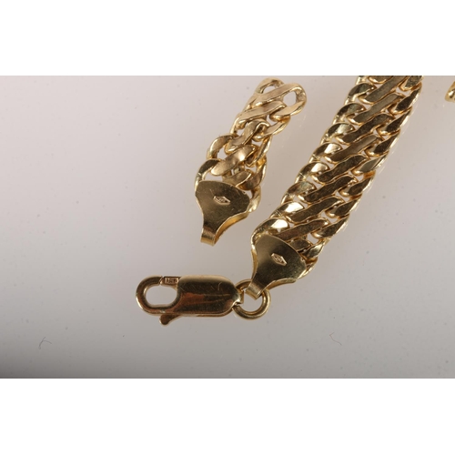 148 - 18ct gold bracelet (af), 6.1g.