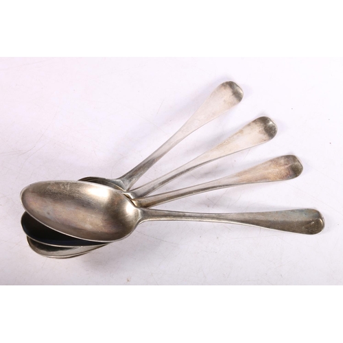 63 - Early 18th c. Scottish provincial silver table spoons, hallmarked George Robertson, Aberdeen, 2... 