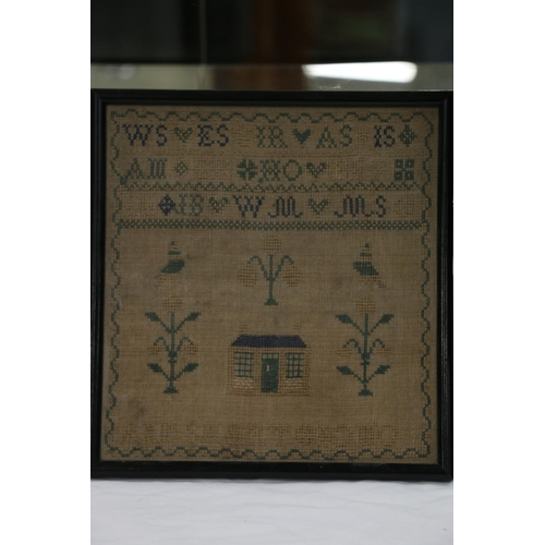 337 - 19th c. sampler by Mary Smart aged 8, dated 1818, 54 x 28cm, and another smaller by Ann Smart. 