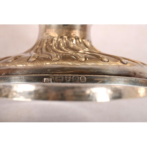 16 - George III silver footed bowl with gadroon, facemask and foliate decoration, hallmarked JT, London 1... 