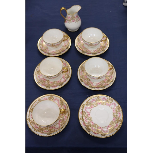 442 - Royal Crown Derby part porcelain tea service retailed by Osler of Oxford st London circa early 20th ... 