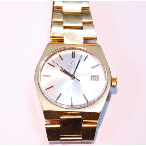 133 - Gent's Omega Automatic bracelet watch, date, with guarantee, 1974.