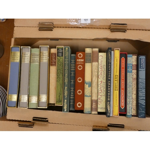 102 - FOLIO SOCIETY.  19 various vols., mainly in slip cases.