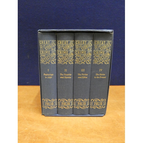 105 - FOLIO SOCIETY.  Great Stories of Crime & Detection. 4 vols. in slip case.... 