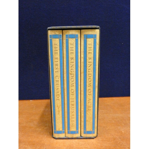 106 - FOLIO SOCIETY.  Steven Runciman, History of the Crusades. 3 vols. in slip case.... 