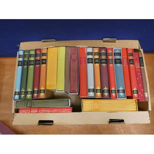 108 - FOLIO SOCIETY.  Anthony Trollope. 22 vols., mainly in slip cases.