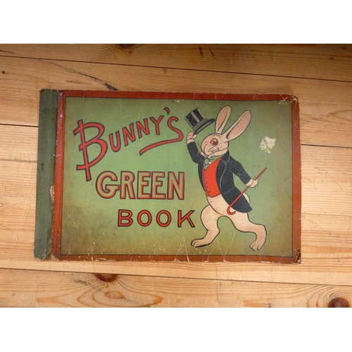 117 - STOKES FREDERICK A. (Pubs).  Bunny's Green Book. Col. illus. throughout. Oblong folio. Orig. pict. c... 