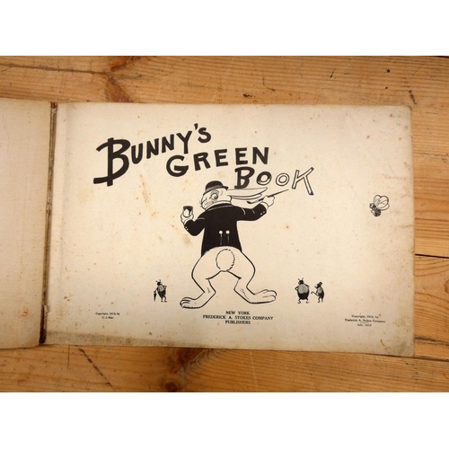 117 - STOKES FREDERICK A. (Pubs).  Bunny's Green Book. Col. illus. throughout. Oblong folio. Orig. pict. c... 