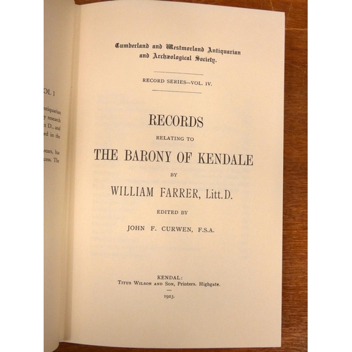 124 - WAINWRIGHT A.  Kendal in the Nineteenth Century. Illus. Oblong quarto. Green morocco type ... 