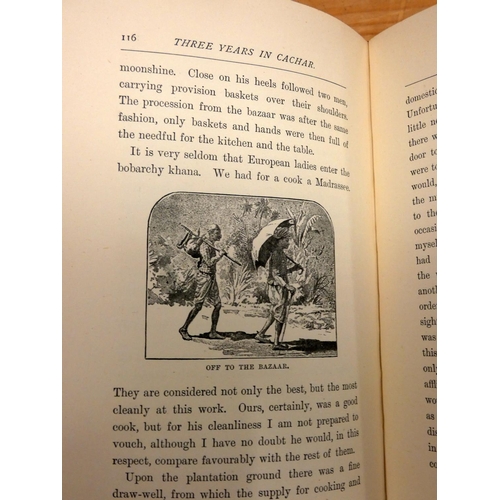 132 - WRIGHT M. J.  Three Years in Cachar With a Short Account of the Manipur Massacre. Edited b... 