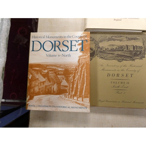 18 - ROYAL COMM. ON HISTORICAL MONUMENTS.  Dorset. Vol. 1, vol. 2 (3 parts), vol. 3 (2 parts) & vols.... 