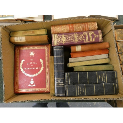 41 - Leather Bindings & others.  2 cartons of various vols.