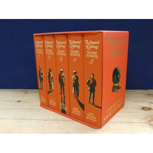 68 - FOLIO SOCIETY.  Rudyard Kipling. Short Stories. 5 vols. in slip case.