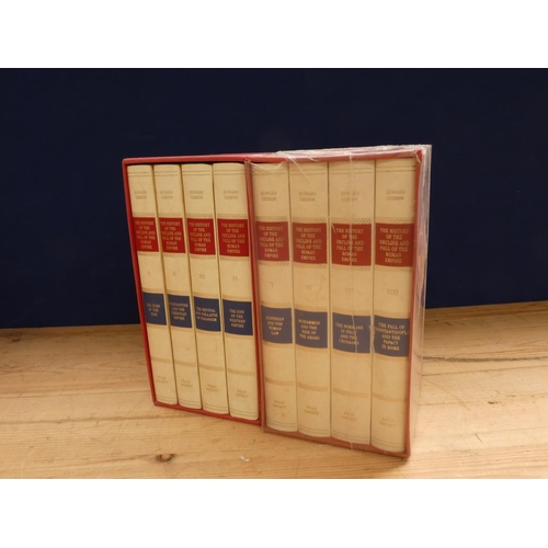 75 - FOLIO SOCIETY.  Gibbon, Decline & Fall of the Roman Empire. 8 vols. in two slip cases.... 