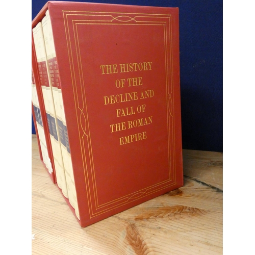 77 - FOLIO SOCIETY.  Gibbon, Decline & Fall of the Roman Empire. 8 vols. in two slip cases.... 