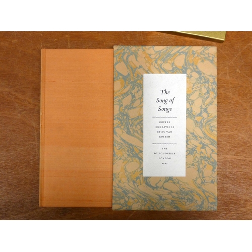 88 - FOLIO SOCIETY.  The Song of Songs. 2 copies in slip cases; also 2 others.  (4).... 