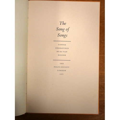 88 - FOLIO SOCIETY.  The Song of Songs. 2 copies in slip cases; also 2 others.  (4).... 