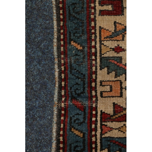 560 - Shirvan rug, the field decorated with floral ornament and multiple borders, 112 x 173.