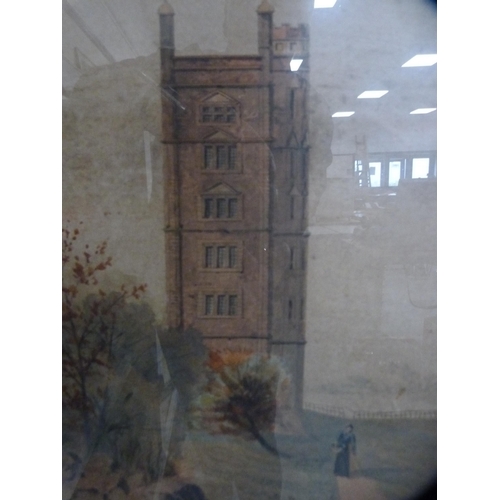 102 - 19th Century SchoolPreston TowerWatercolour.