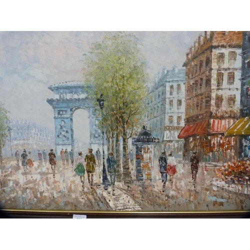 112 - BurnettParisian street scene with arch.