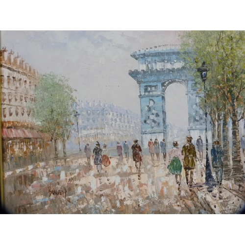 112 - BurnettParisian street scene with arch.