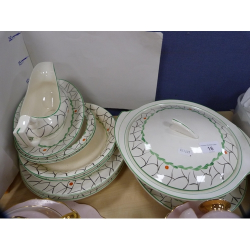 16 - Collection of decorative ceramics to include a Rosina part tea set, Burslem 'Crownford' part dinner ... 