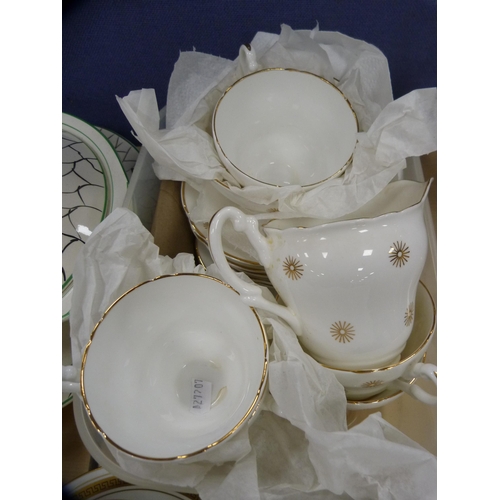 16 - Collection of decorative ceramics to include a Rosina part tea set, Burslem 'Crownford' part dinner ... 