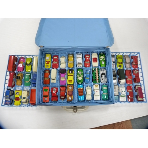 172 - Matchbox Series collector's case 41 containing assorted model cars, buses and lorries etc .