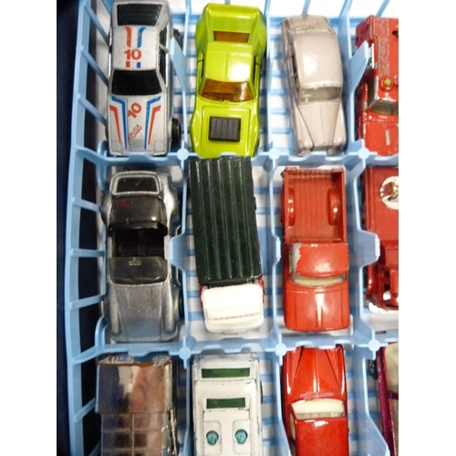 172 - Matchbox Series collector's case 41 containing assorted model cars, buses and lorries etc .