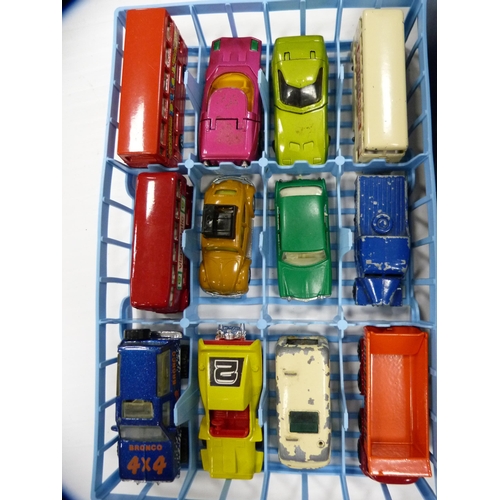 172 - Matchbox Series collector's case 41 containing assorted model cars, buses and lorries etc .