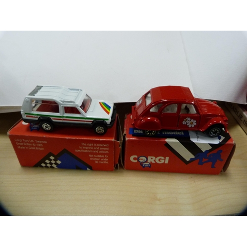 175 - Six assorted boxed Corgi diecast cars, c. 1980s.