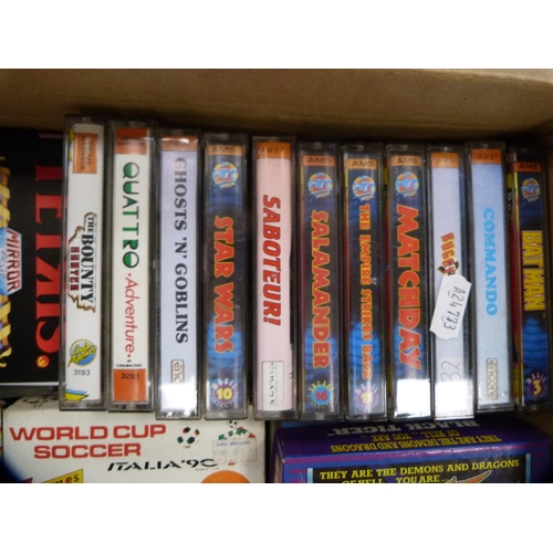 179 - Amstrad CPC 464 64k colour personal computer, a collection of assorted Amstrad boxed games and a Spe... 