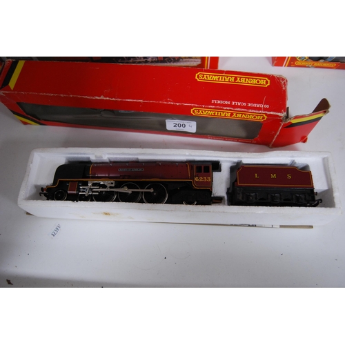 200 - Hornby: four boxed OO gauge models to include LMS Duchess of Abercorn R305, Duchess of Sutherla... 