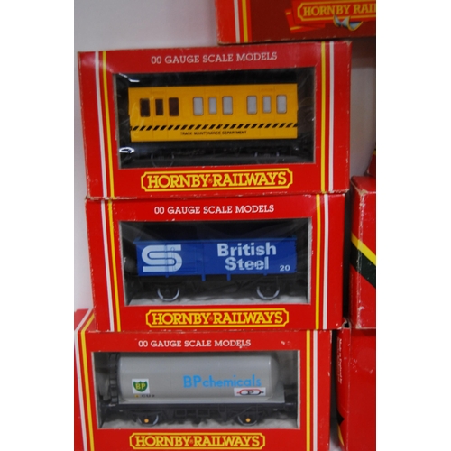 201 - Hornby: boxed LNER J.38 locomotive R252 and seven boxed wagons to include Track Cleaning Coach R296,... 