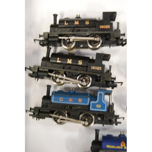 209 - Carton containing OO gauge diesel locomotives and shunters to include two Hornby class 0F LMS 0-4-0 ... 