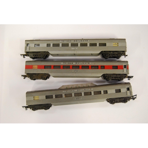 211 - Carton containing OO gauge carriages to include Hornby Intercity class 47 locomotive, three Tri-ang ... 