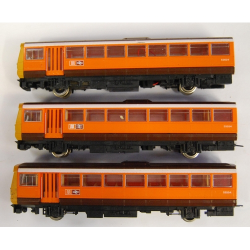 212 - Hornby: seven class 142 Pacer cars to include two Regional Railways examples, two BR Railbuses R867 ... 