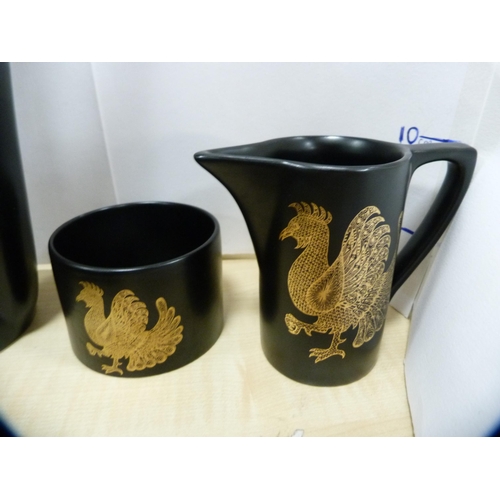 24 - Portmeirion 'Phoenix' pattern coffee set.