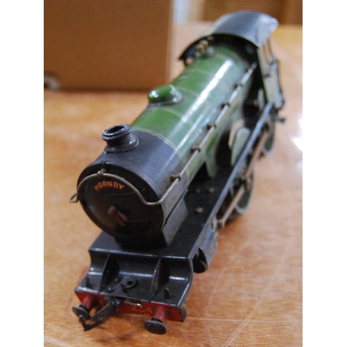 270 - Hornby: O gauge tinplate 4-4-0 no. 2 clockwork locomotive 234 (lacking tender) (a/f), c. 1920s/30s.... 