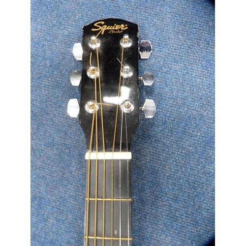 296 - Fender Squier SA-105 acoustic guitar, serial no. 0120904233.