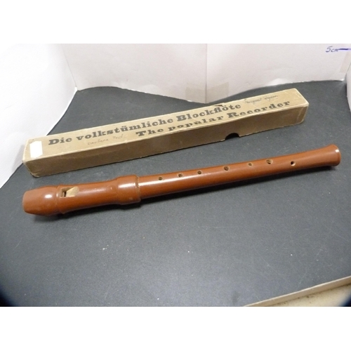 367 - 'The Popular' recorder, with original box.