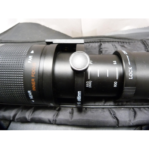 369 - Vivitar Series 1 M2-5000 lens, with outer bag.