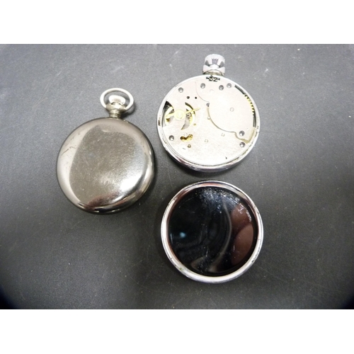 386 - Four vintage Ingersoll pocket watches, Eclipse, Radiolite with original box, and two others.  (... 